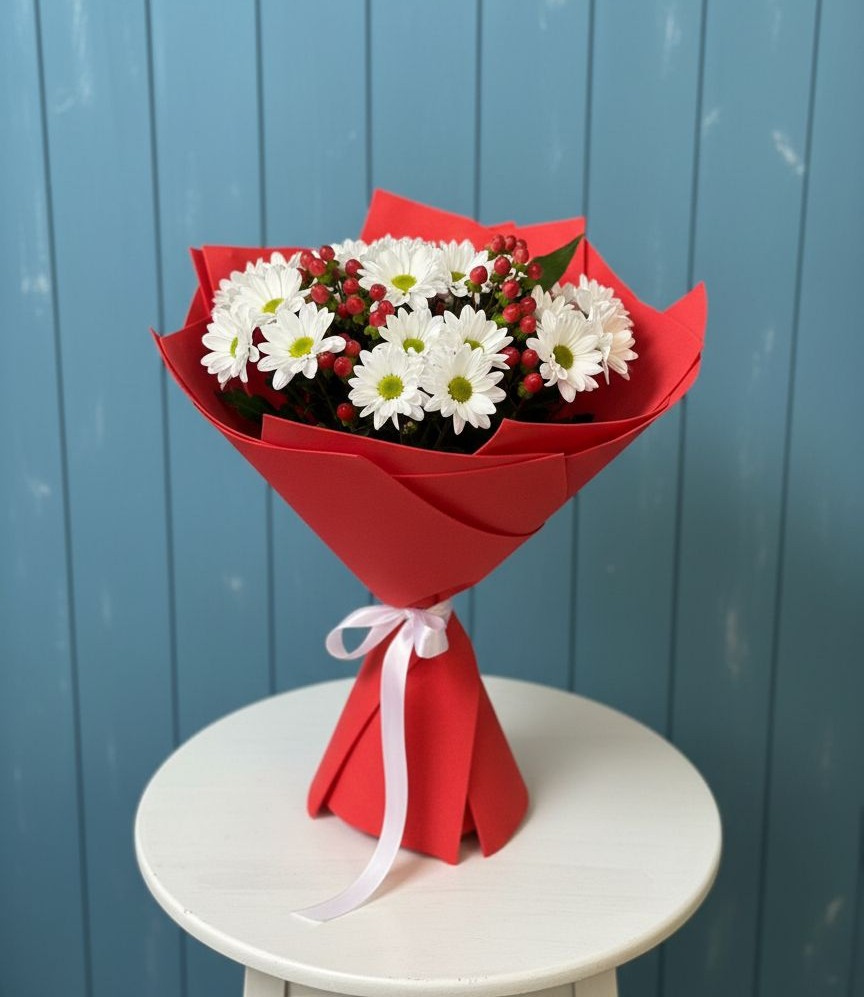 Букет цветов из: Хризантемы в Разумном