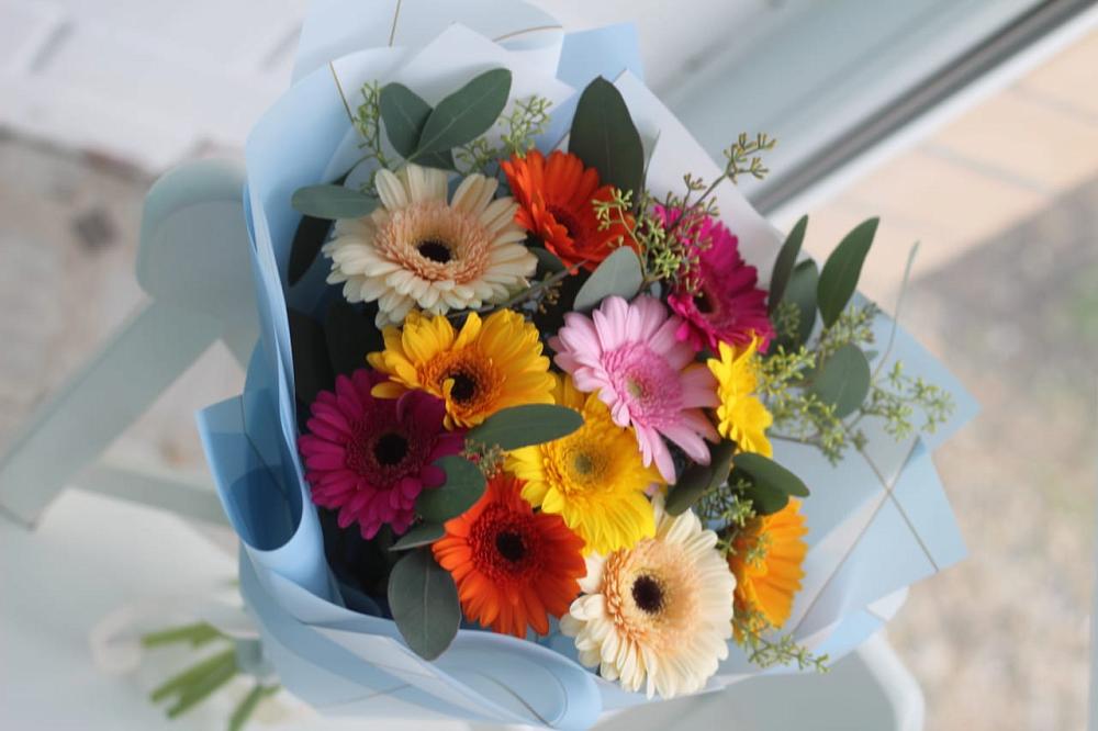 Букет цветов из: Герберы в Разумном