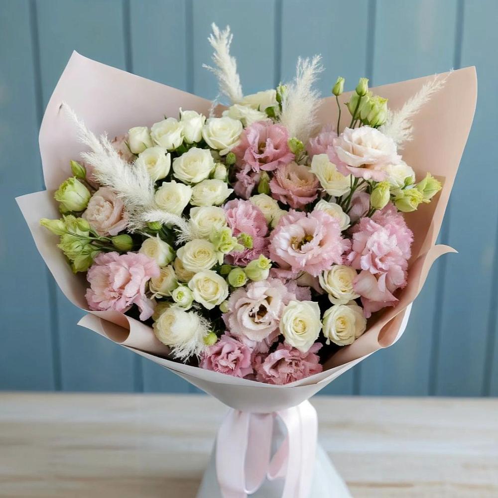 Букет цветов из: Альстромерии и Розы в Разумном