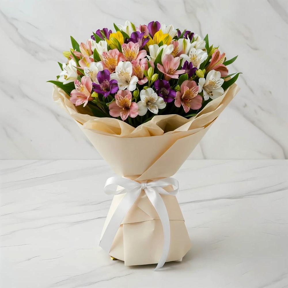 Букет цветов из: Альстромерии в Разумном