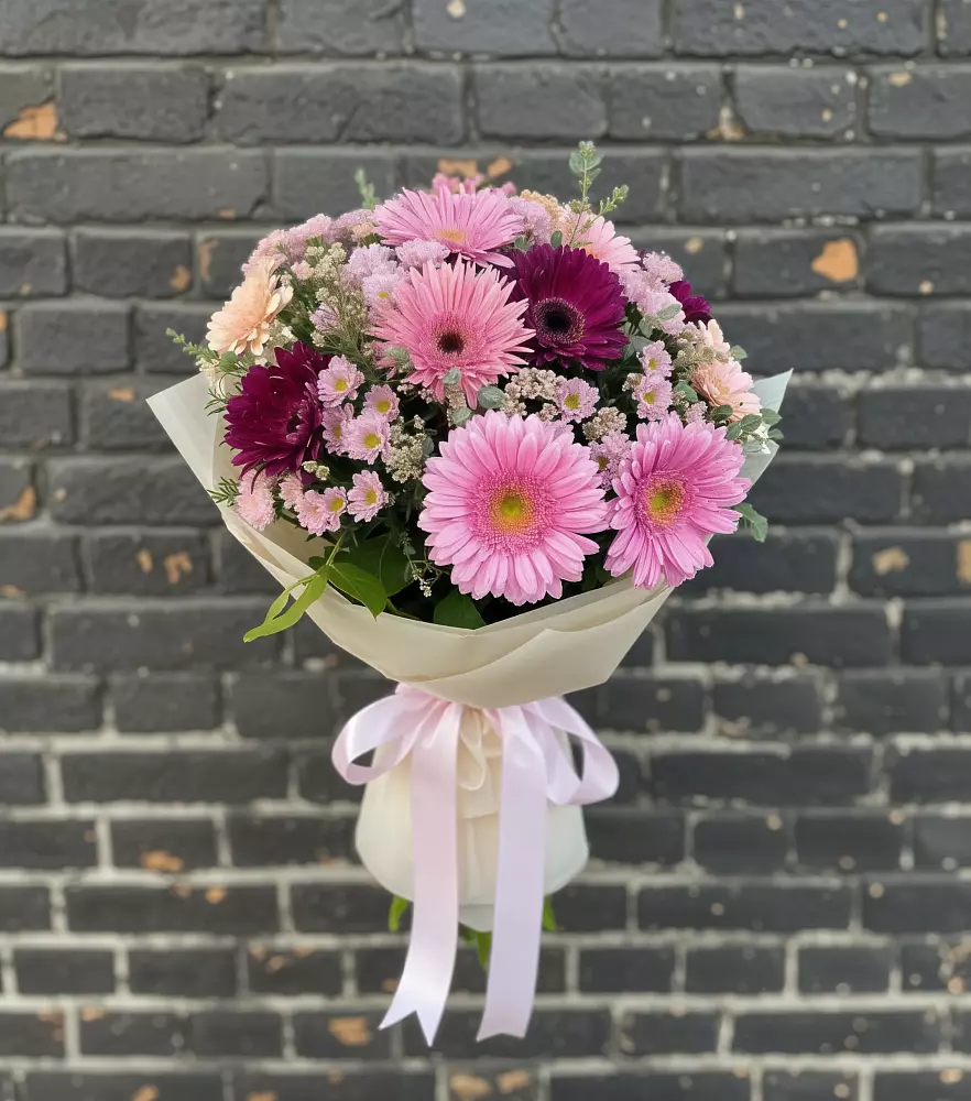 Букет цветов из: Герберы и Хризантемы в Разумном