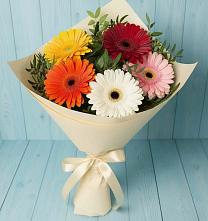 Букет цветов из:  Герберы в Разумном