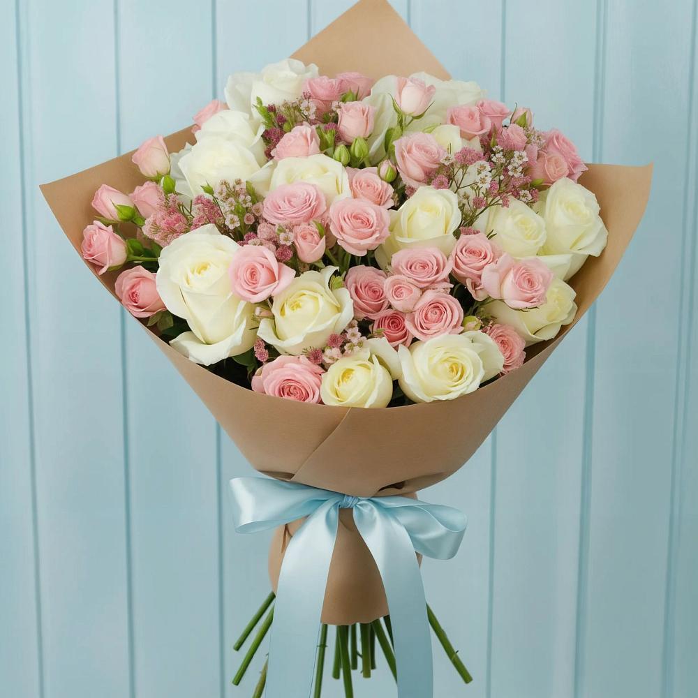 Букет цветов из: Розы в Разумном