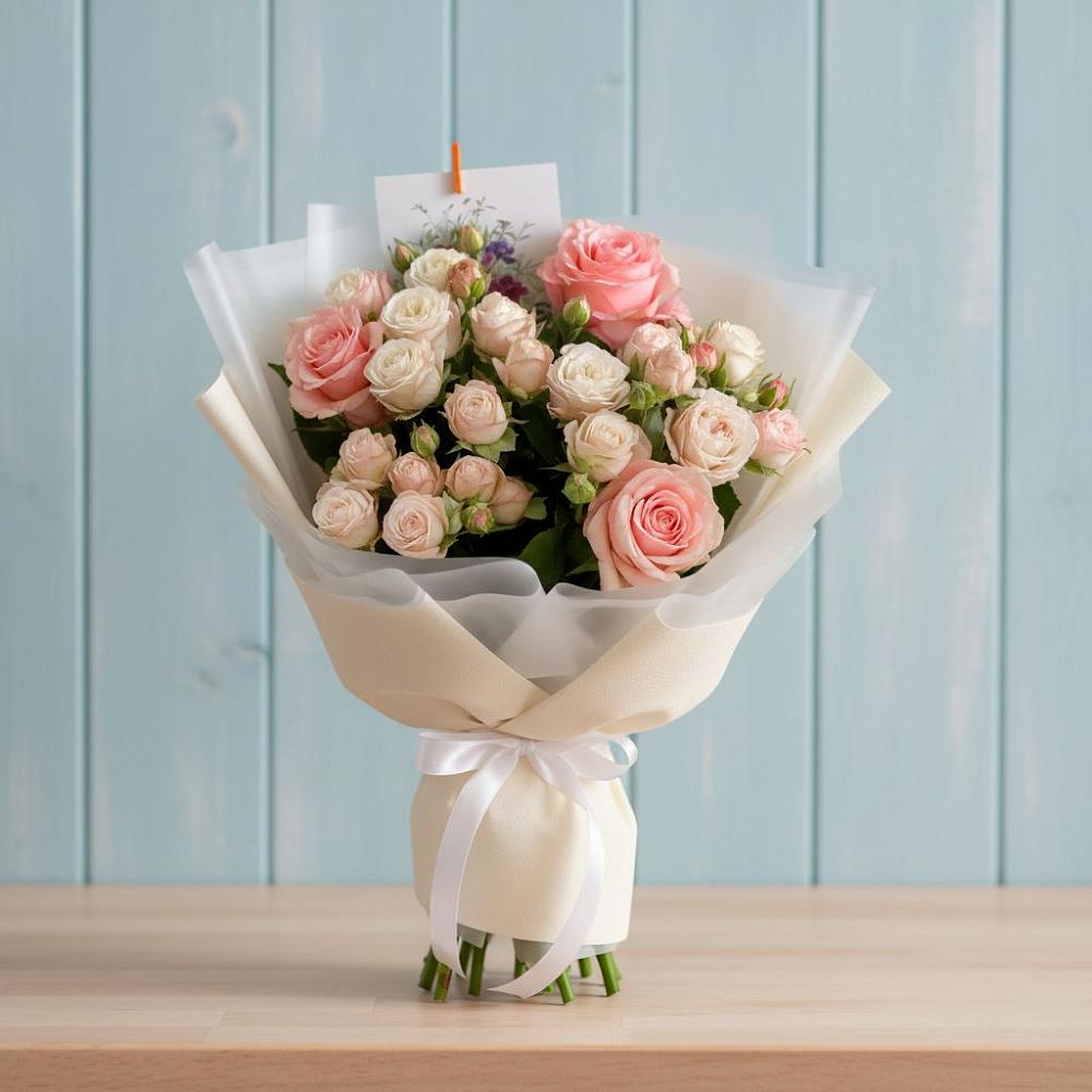 Букет цветов из: Розы в Разумном