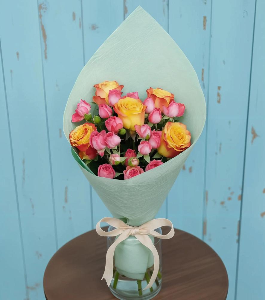 Букет цветов из: Розы в Разумном