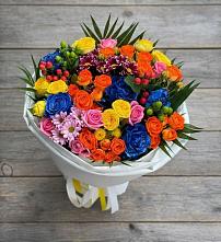 Букет цветов из:  Розы и Хризантемы в Разумном
