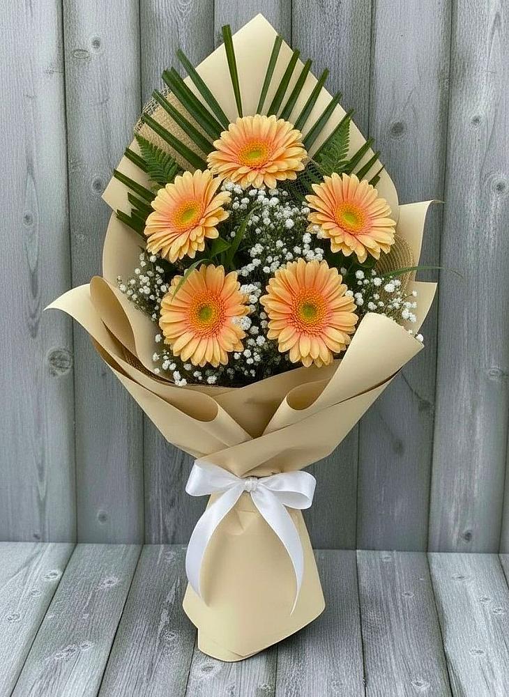 Букет цветов из: Герберы в Разумном