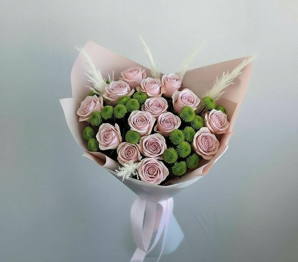 Букет цветов из: Розы и Хризантемы в Разумном