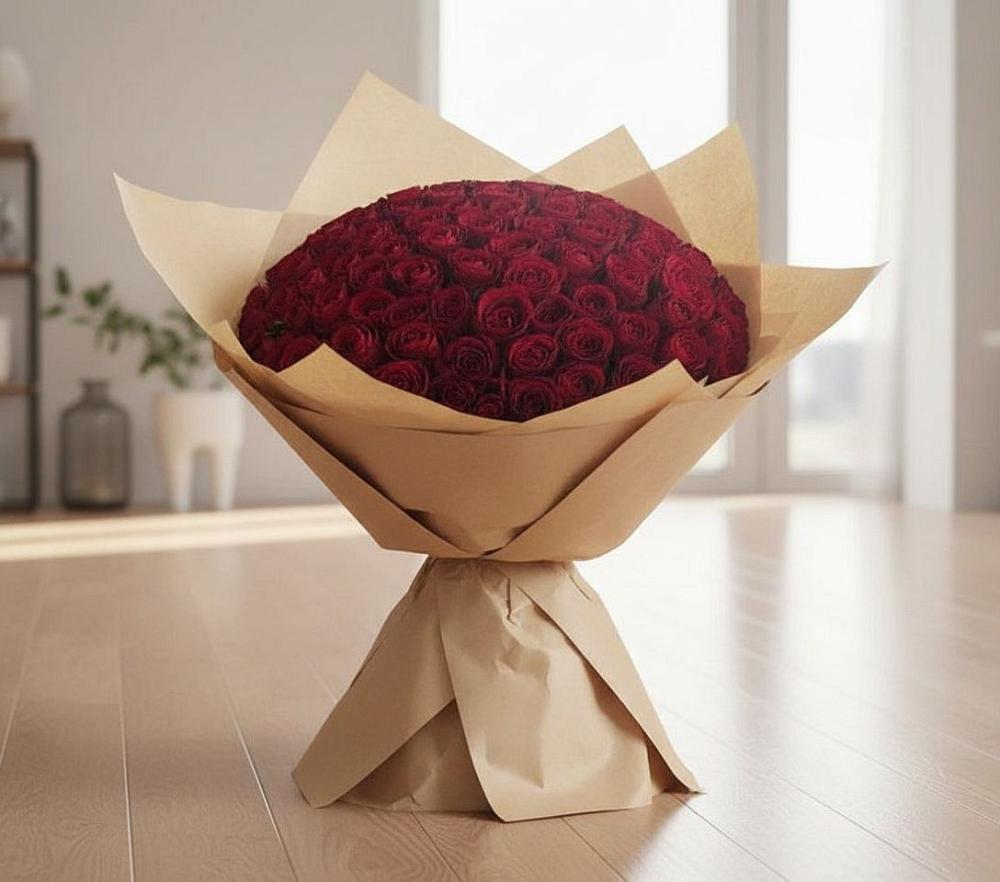 Букет 101 Красная роза в Разумном