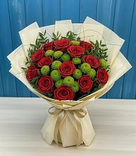 Букет цветов из:  Розы и Хризантемы в Разумном