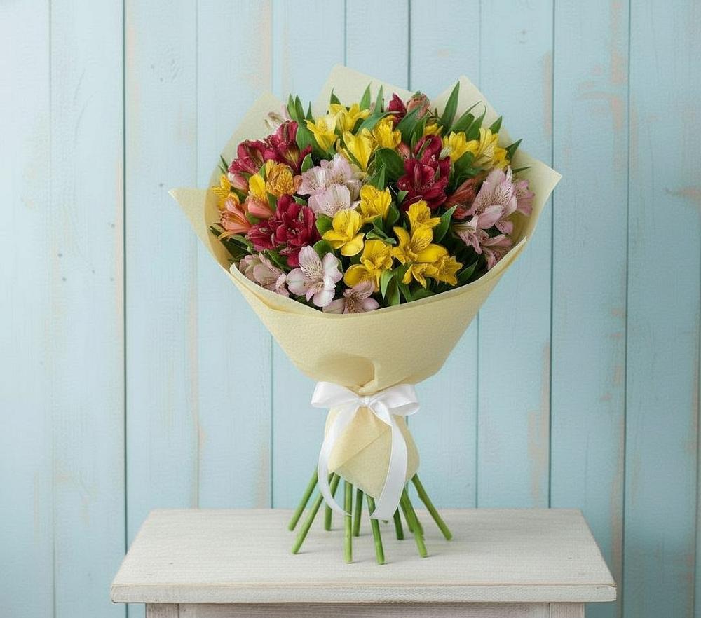 Букет цветов из: Альстромерии в Разумном