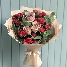 Букет цветов из:  Гвоздики и Розы #REPLACE_PRED# Разумном