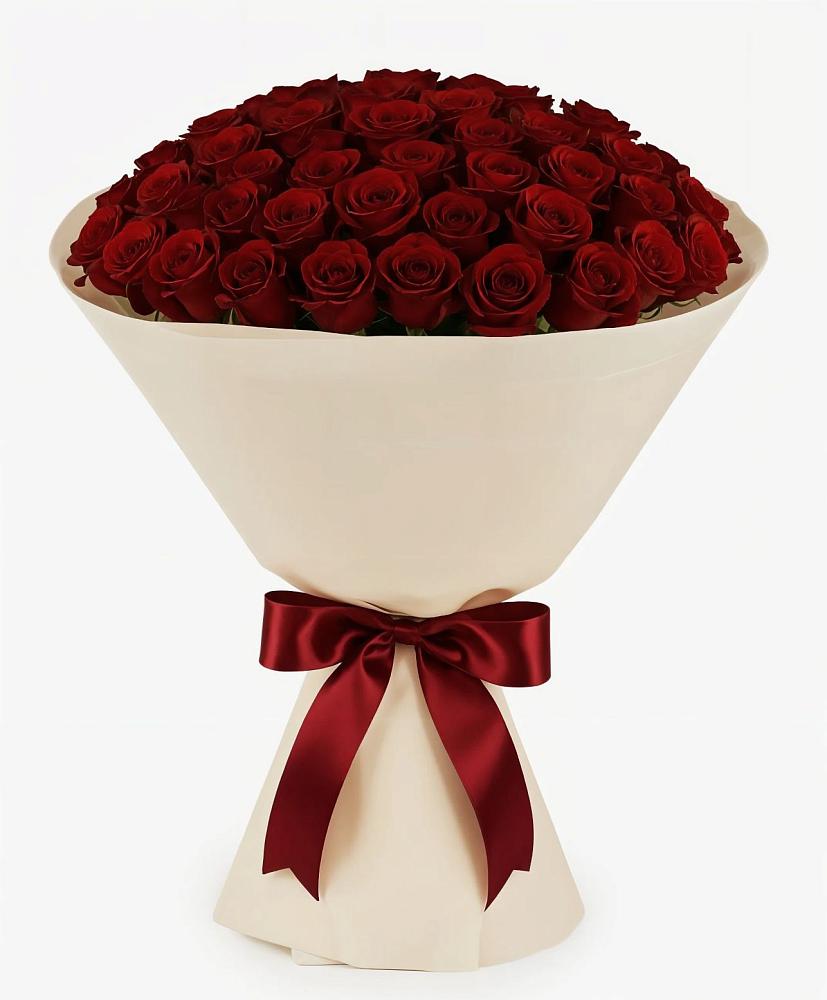 Букет 101 Бордовая роза Блэк Бакарра в Разумном