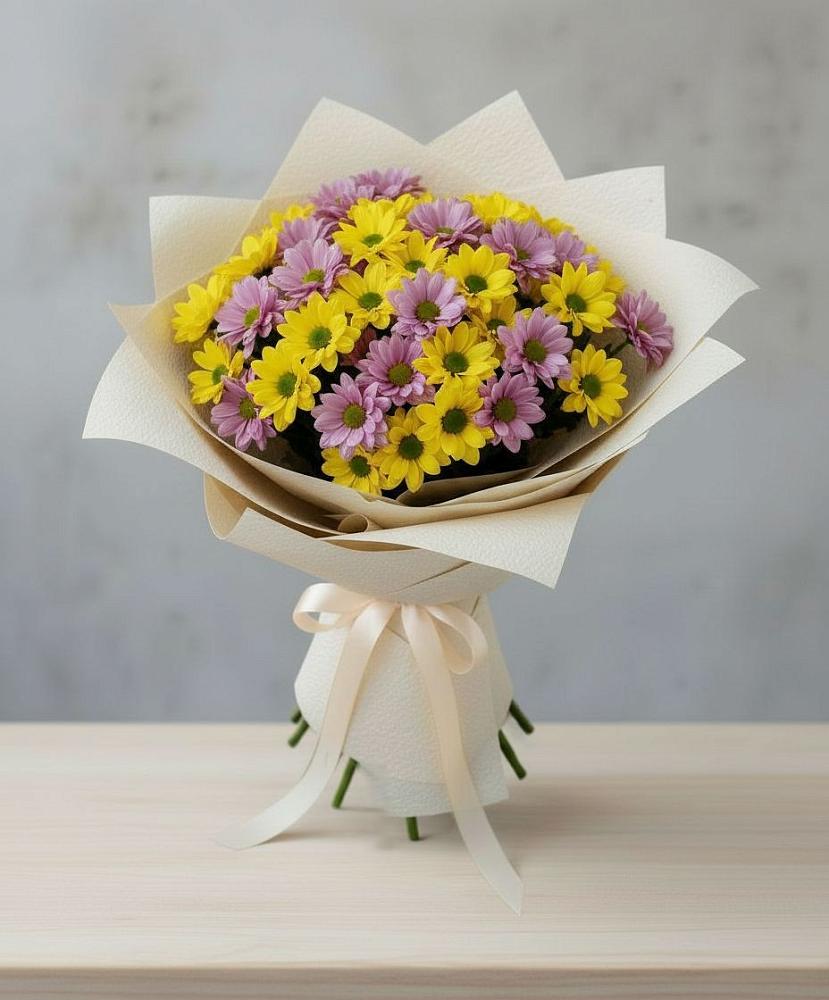 Букет цветов из: Хризантемы в Разумном